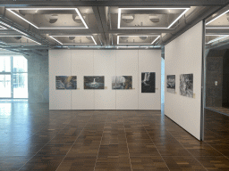 Interior of the exhibition `Hymne à la Beauté` at the exhibition `Hymne à la Beauté` at the top floor of the Grande Arche de la Défense building