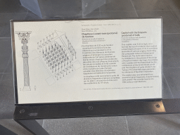 Information on the Capital with the foreparts of Bulls from the Audience Hall in the Palace of Darius I, at the Palace of Darius I room at the Ground Floor of the Sully Wing of the Louvre Museum