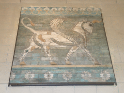 Frieze of a Winged Bull at the Palace of Darius I room at the Ground Floor of the Sully Wing of the Louvre Museum