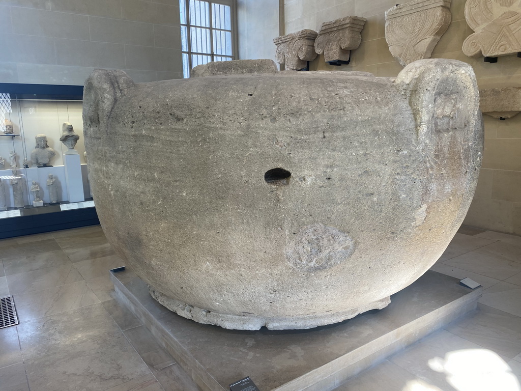 Colossal vase at the Ground Floor of the Sully Wing of the Louvre Museum