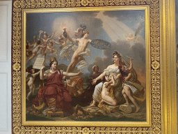 Painting `The Genius of France Animates the Arts, Protects Humanity` at the First Floor of the Sully Wing of the Louvre Museum