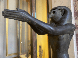 Statue of Horus at the First Floor of the Sully Wing of the Louvre Museum