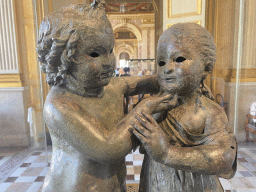 Sculpture group of Eros and Psyche at the First Floor of the Sully Wing of the Louvre Museum