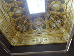 Reliefs at the ceiling of the First Floor of the Denon Wing of the Louvre Museum