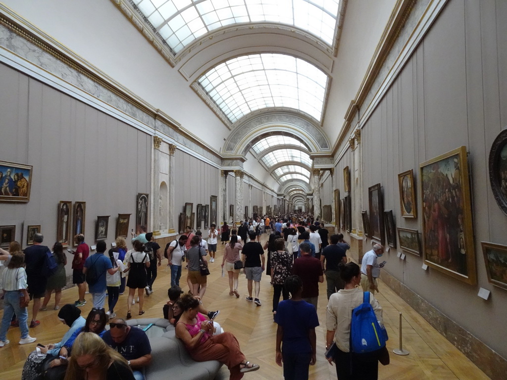 Interior of the First Floor of the Denon Wing of the Louvre Museum