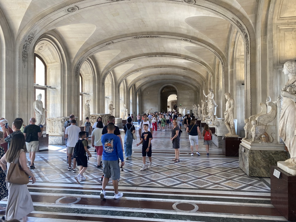 Interior of the Roman Antiquities section at the Ground Floor of the Denon Wing of the Louvre Museum