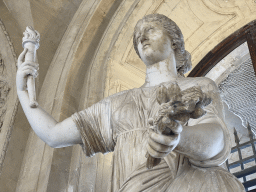 Statue of Aphrodite or Ceres at the Roman Antiquities section at the Ground Floor of the Denon Wing of the Louvre Museum