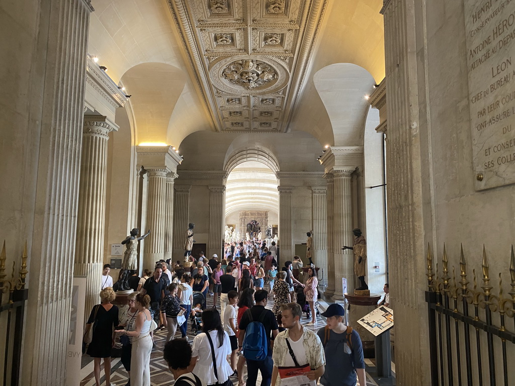 Interior of the Roman Antiquities section at the Ground Floor of the Denon Wing of the Louvre Museum