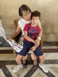 Miaomiao and Max at the Roman Antiquities section at the Ground Floor of the Denon Wing of the Louvre Museum