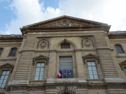 Facade of the gate at the north side of the Sully Wing of the Louvre Museum to the Cour Carrée courtyard