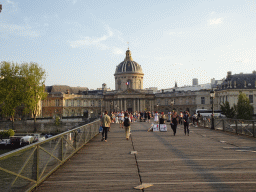 The Pont des Arts bridge over the Seine river and