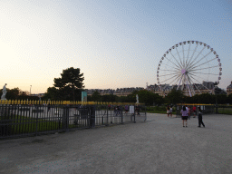 The Tuileries Gardens with the Ferris Wheel, viewed from the Avenue du Général Lemonnier