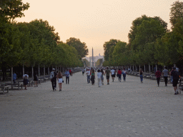 The Tuileries Gardens, the Luxor Obelisk and the Arc de Triomphe