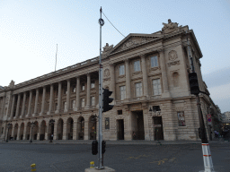 South side of the Hôtel de la Marine building at the Place de la Concorde square, at sunset