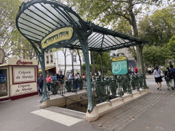 Entrance to the Abbesses subway station at the Place des Abbesses square