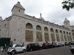 South side of the Réservoir de Montmartre building at the Rue Azaïs street