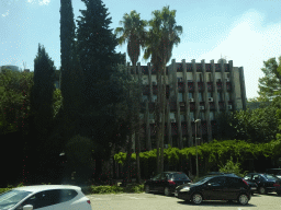 The Police Station at the town of Herceg Novi, viewed from the tour bus on the E65 road