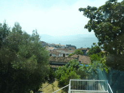 The Forte Mare fortress at the town of Herceg Novi, viewed from the tour bus on the E65 road