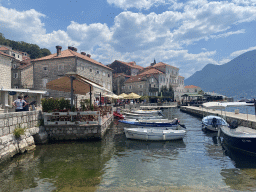 Boats at the Perast Harbour