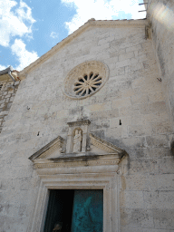 Northwest facade of the Church of Our Lady of the Rocks at the Our Lady of the Rocks Island