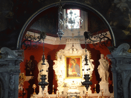 Apse and altar of the Church of Our Lady of the Rocks at the Our Lady of the Rocks Island