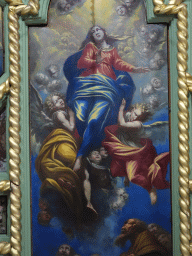 Painting on the ceiling of the Church of Our Lady of the Rocks at the Our Lady of the Rocks Island