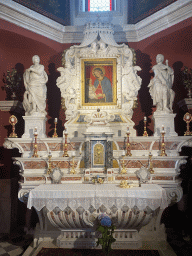 Altar of the Church of Our Lady of the Rocks at the Our Lady of the Rocks Island