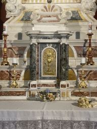 Bottom part of the altar of the Church of Our Lady of the Rocks at the Our Lady of the Rocks Island