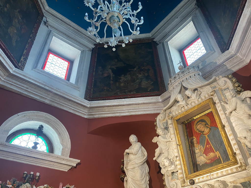 Dome above the apse of the Church of Our Lady of the Rocks at the Our Lady of the Rocks Island