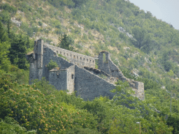 The Tvrdava sv. Kria fortress, viewed from the Perast Harbour