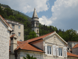 The Crkva Gospe od Ruarija church, viewed from the Perast Harbour