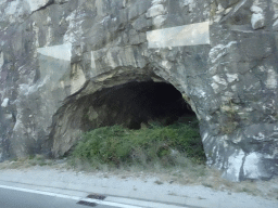 Tunnel at the town of Lipci, viewed from the tour bus on the E65 road