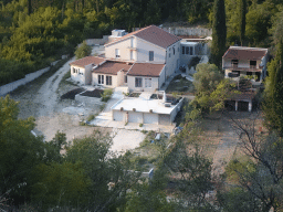 House just northeast of the town of Sutorina, viewed from the tour bus on the E65 road