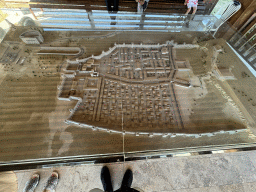 Scale model of the Ancient City of Perge, next to the entrance