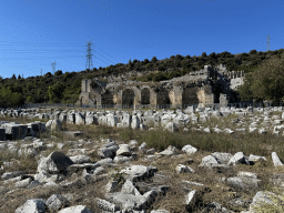 East side of the Roman Theatre of Perge, viewed from the south side of the Stadium at the Ancient City of Perge
