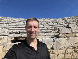 Tim at the north side of the Stadium at the Ancient City of Perge