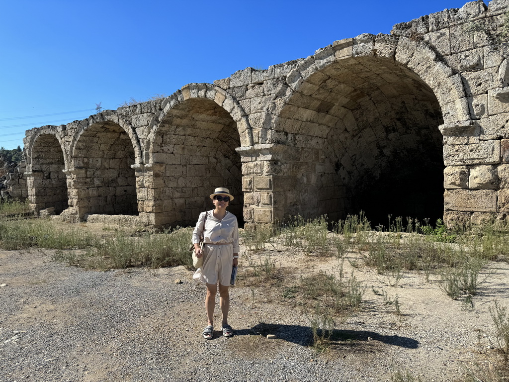 Miaomiao with arches at the northeast side of the Stadium at the Ancient City of Perge