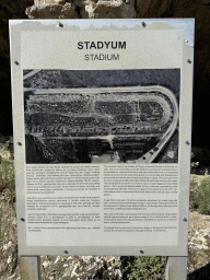 Information on the Stadium at the Ancient City of Perge