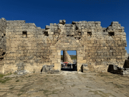 South side of the Roman Gate at the south side of the City Walls at the Ancient City of Perge, with a view on the Hellenistic City Gate and Towers
