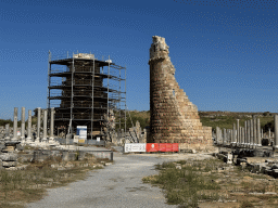 The Hellenistic City Gate and Towers at the Ancient City of Perge, under renovation