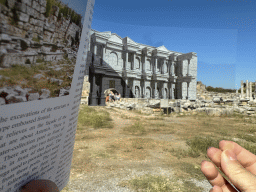 The Septimus Severus Square and the Nymphaeum of Septimus Severus at the Ancient City of Perge, with a reconstruction in a travel guide