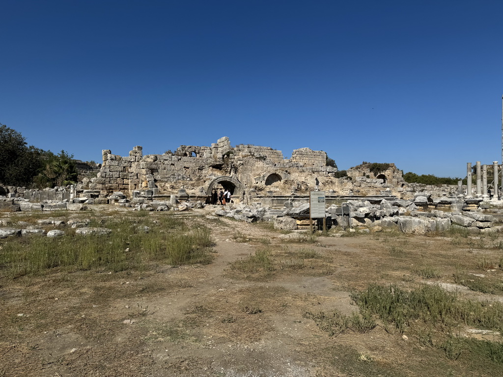 The Septimus Severus Square and the Nymphaeum of Septimus Severus at the Ancient City of Perge, with explanation