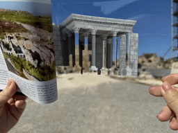 The Propylon at the Ancient City of Perge, with a reconstruction in a travel guide
