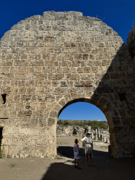 Miaomiao and Max at the north side of the Frigidarium of the Southern Bath at the Ancient City of Perge