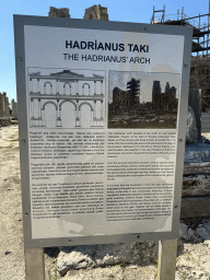 Information on the Hadrianus Arch at the Ancient City of Perge