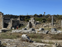 Houses at the southeast side of the Columned Main Street at the Ancient City of Perge