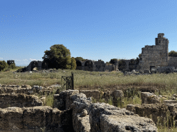 Arches at the east side and the Southern Basilica at the Ancient City of Perge