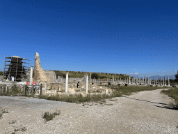 The Hellenistic City Gate and Towers, under renovation, and the Agora at the Ancient City of Perge