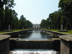 Bridges over the Samsonovskiy Canal, the Great Cascade and the front of the Great Palace