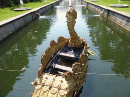 Golden boat in the Samsonovskiy Canal